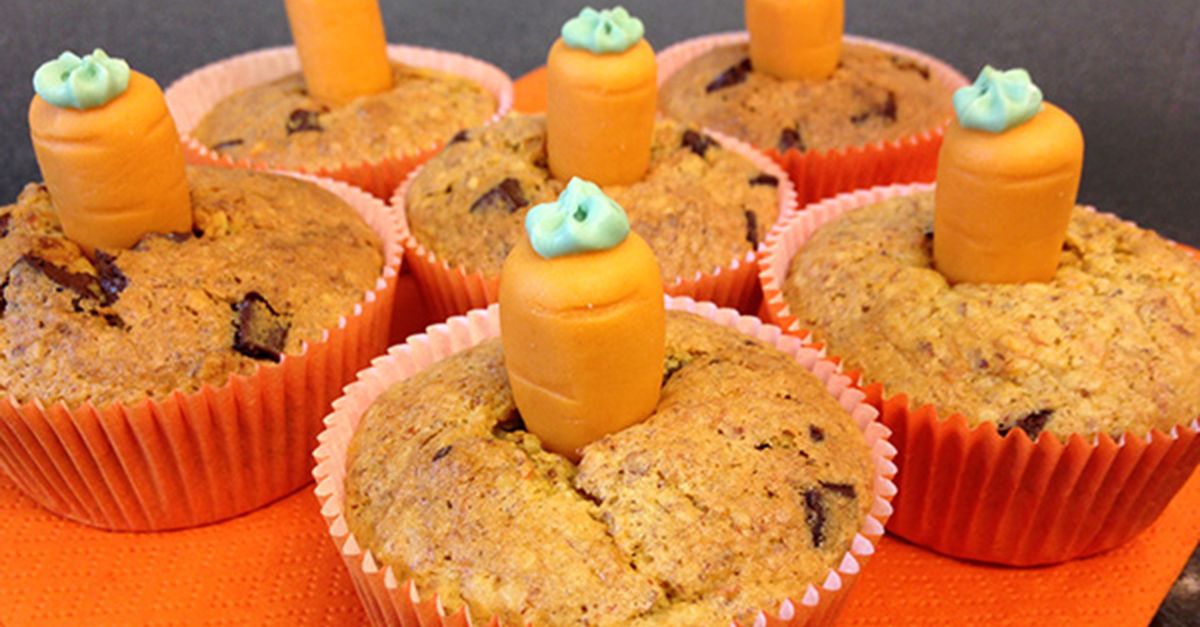 Rüebli-Muffins mit Schokoladenstückchen - MiBon
