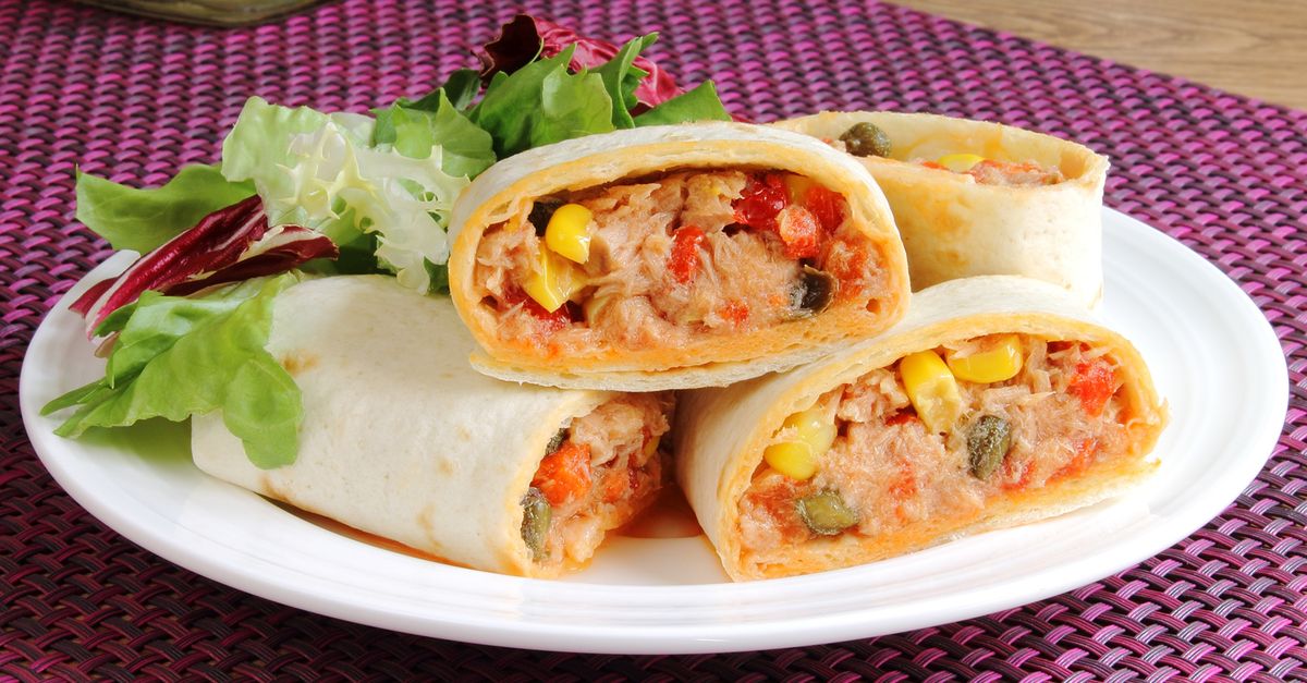 Thunfisch-Wraps mit Süssmais und Peperoni - MiBon
