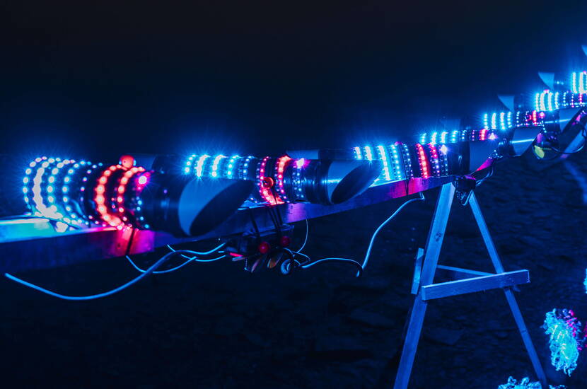 Zoom: Moderne LED-Technologie sorgt für die beeindruckenden Lichtshows des Luzerner Lichtfestivals. Ein Blick hinter die Kulissen der Lichtkunst.