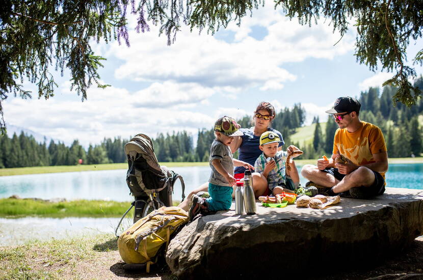 Zoom: Excursion en famille Sentier de randonnée Globi - Sur le seul sentier de randonnée Globi de Suisse, Globi explique de manière ludique des thèmes comme la nature et la technique à 13 postes.