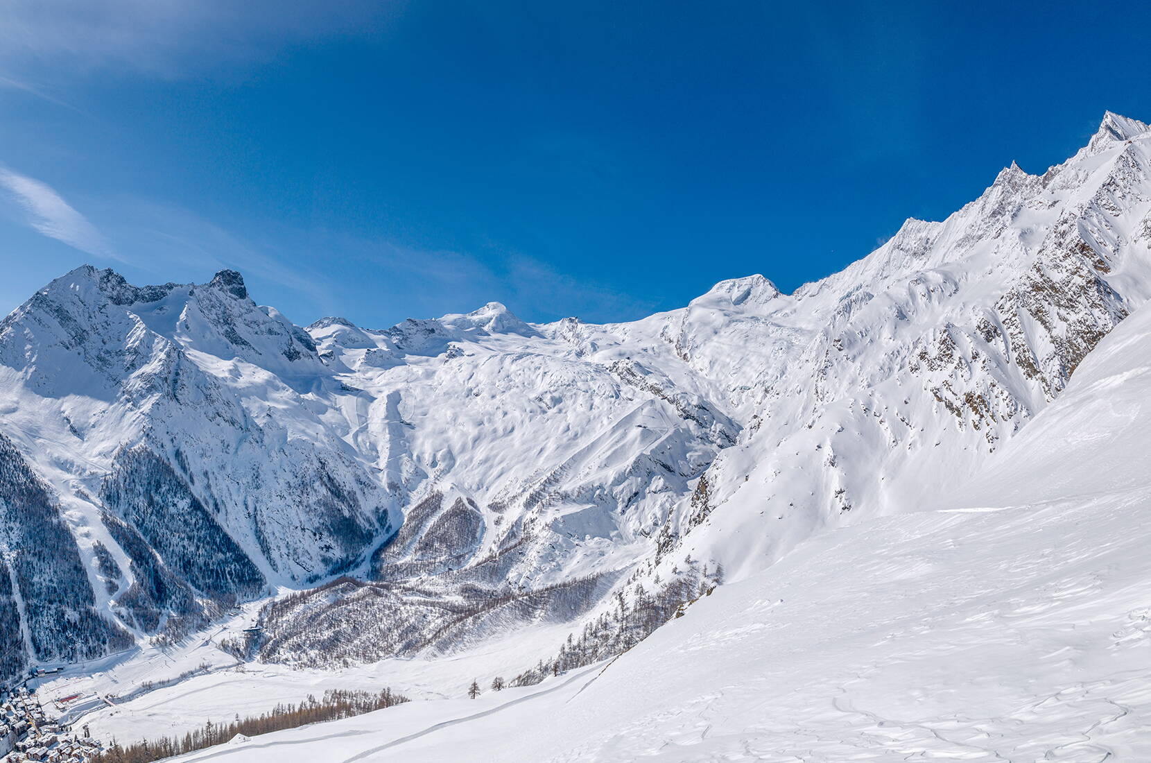 Familienausflug Hannig, Saas-Fee. Das hochalpine Schnee-Paradies Saas-Fee/Saastal bietet zahlreiche Winteraktivitäten an.