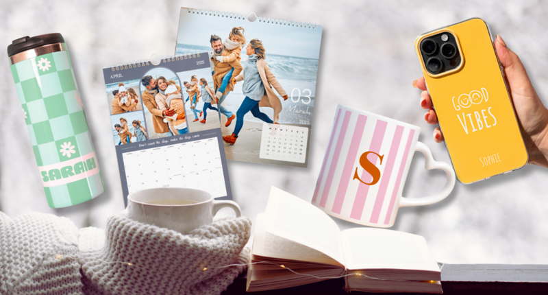Scopri calendari fotografici, tazze e cover per smartphone personalizzate – perfetti per la vita quotidiana e come idea regalo.