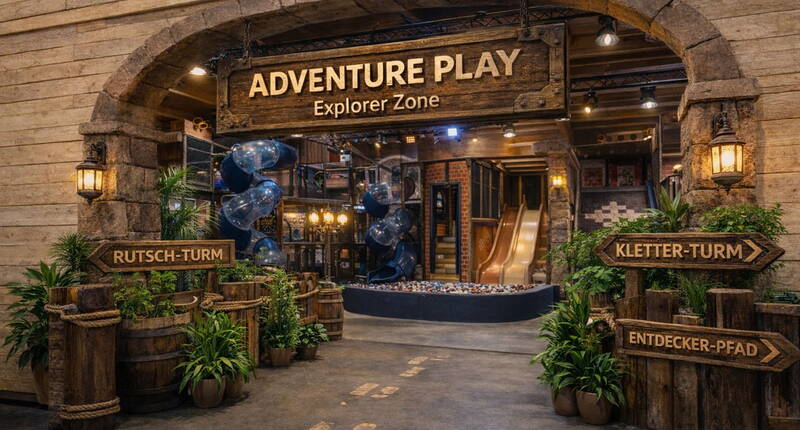 La zone Explorer, conçue avec soin, invite les enfants à explorer, grimper et glisser. Du toboggan-tour aux éléments d’escalade en passant par le parcours des explorateurs, tout est prévu pour ravir les petits aventuriers.