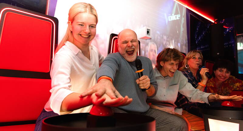 Karaoke-Box The Voice im ArboPark mit TV-Show-Feeling und Buzzer-System