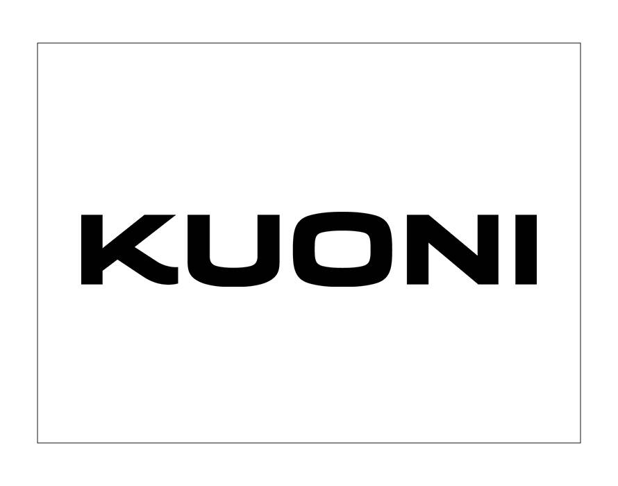 Logo officiel de Kuoni en lettres majuscules noires sur fond blanc.
