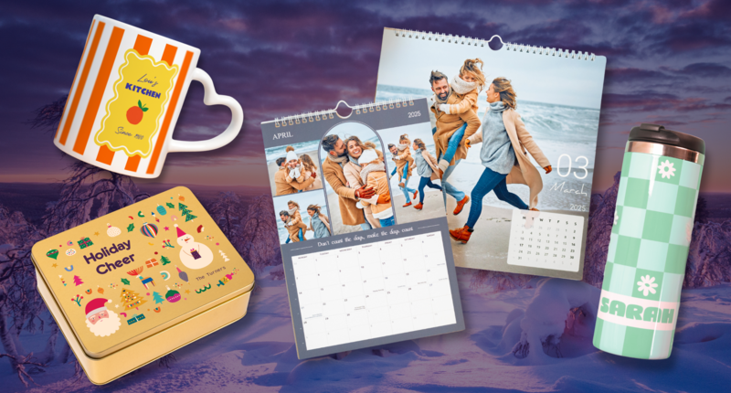 Dai calendari fotografici alle tazze e scatole personalizzate – crea i tuoi prodotti preferiti con le tue foto.