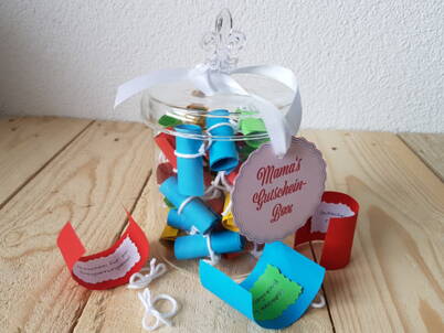 Gutschein‑Glas für Mama – kreative Bastelidee zum Muttertag