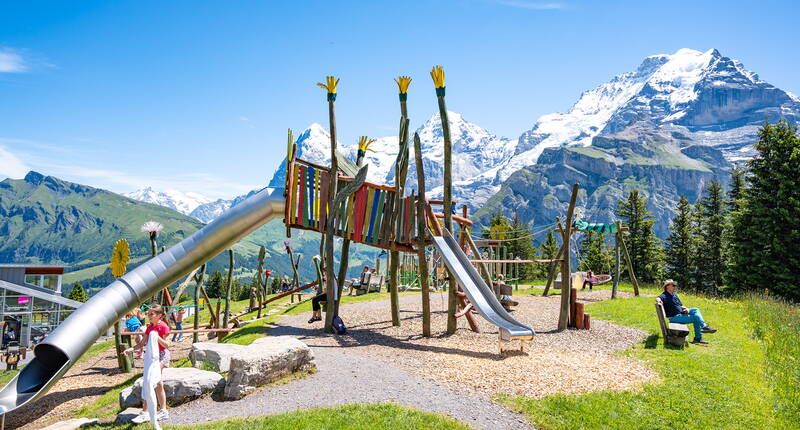 Familienausflug Allmendhubel / Schilthornbahnen. Für Wanderer ist der Allmendhubel ein schönes Ziel. 