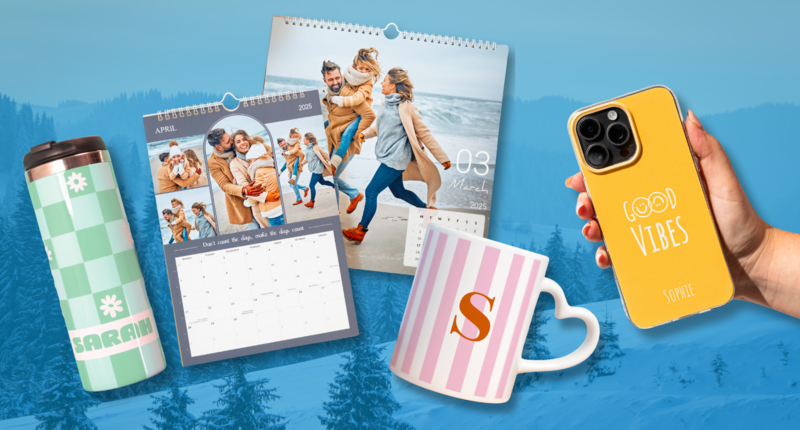 Cover per smartphone, tazze e calendari – tutto personalizzato per un tocco unico.