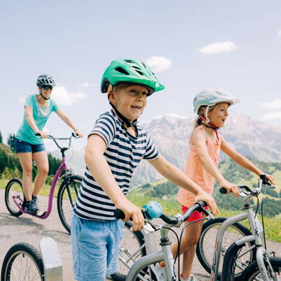Trottiland Adelboden am VogellisiBerg Kinder geniessen eine Trottinett-Abfahrt im Trottiland Adelboden am VogellisiBerg. Das beliebte Sommererlebnis für Familien bietet abwechslungsreiche Strecken und beeindruckende Bergpanoramen.